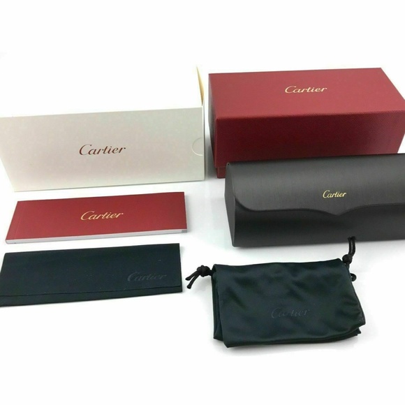 Cartier Sunglasses CT0155S-006 PREMIER Silver Frame /Light Blue Gradient Lenses - Picture 5 of 5